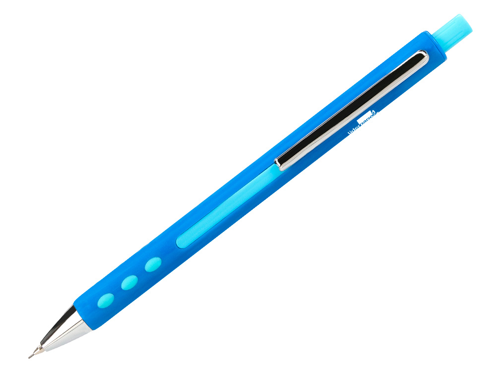 PORTE-MINE LIDERPAPEL PLASTIQUE 0.5MM CORPS PLASTIQUE GRIP CAOUTCHOUC MINES INCLUSES COLORIS ASSORTIS