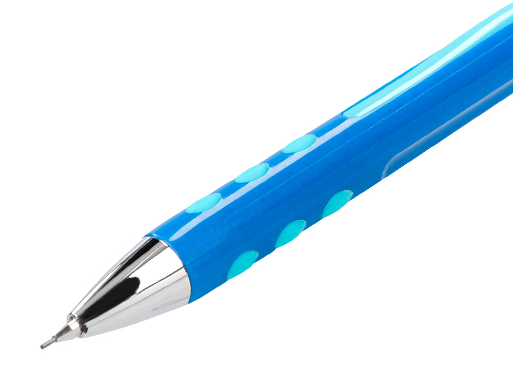 PORTE-MINE LIDERPAPEL PLASTIQUE 0.5MM CORPS PLASTIQUE GRIP CAOUTCHOUC MINES INCLUSES COLORIS ASSORTIS