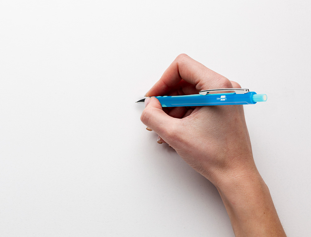 PORTE-MINE LIDERPAPEL PLASTIQUE 0.5MM CORPS PLASTIQUE GRIP CAOUTCHOUC MINES INCLUSES COLORIS ASSORTIS