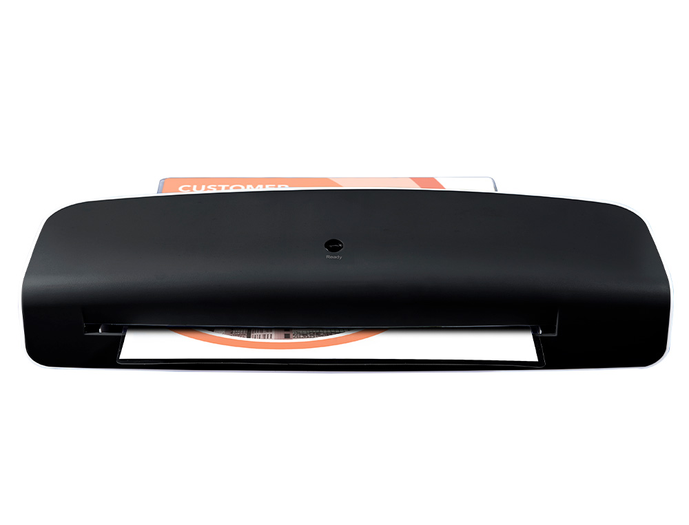 PLASTIFIEUSE Q-CONNECT À CHAUD 75/125MC A3 2 ROULEAUX TEMPÉRATURE 110/135 DEGRÉS VITESSE 300MM/MIN