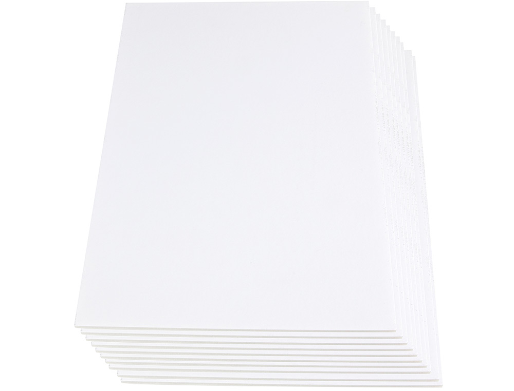 CARTON ENTRECOLLE LIDERPAPEL A3 EPAISSEUR 3MM UNICOLORE BLANC