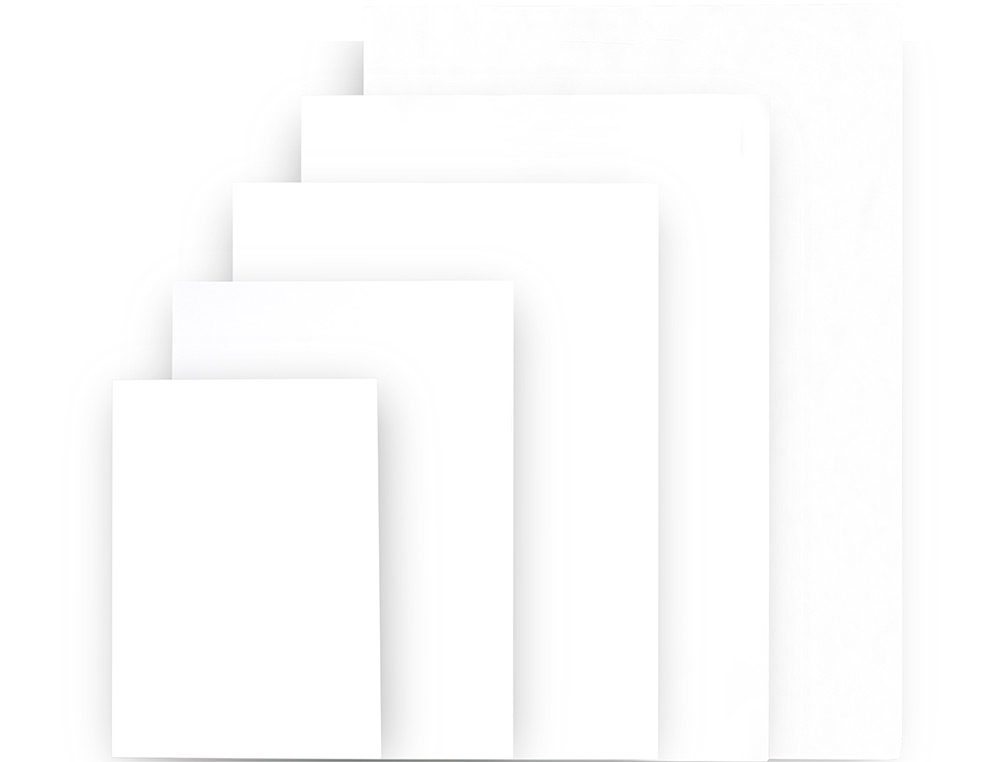 CARTON ENTRECOLLE LIDERPAPEL A3 EPAISSEUR 3MM UNICOLORE BLANC