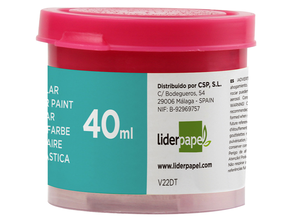 GOUACHE SCOLAIRE LIDERPAPEL COLORIS MAGENTA POT 40ML