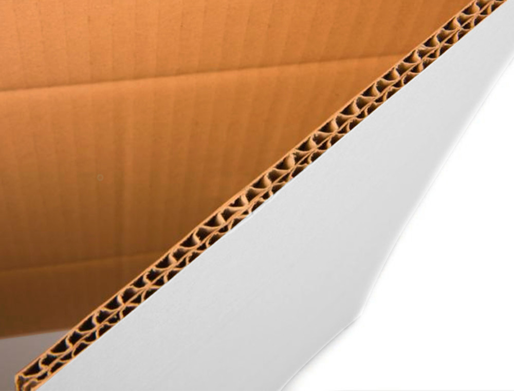 CAISSE AMERICAINE Q-CONNECT ULTRA-RESISTANTE REGLABLE EN  HAUTEUR DOUBLE CANNELURE 7MM  450X280X375MM COLORIS BLANC