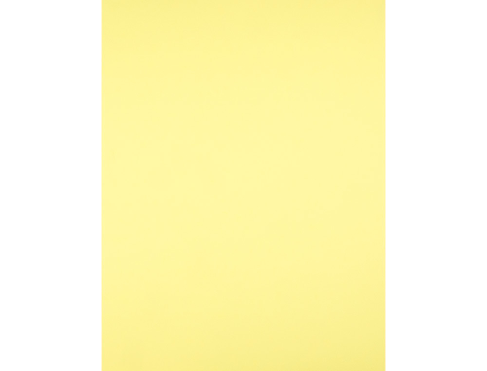 PAPIER CARTONNE LIDERPAPEL 50X65CM 180GR COLORIS JAUNE   CLAIR