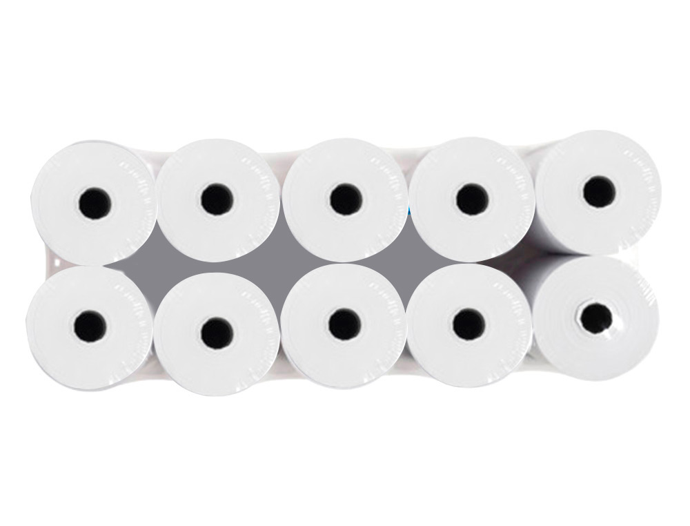 BOBINE THERMIQUE Q-CONNECT 80MM LARGEUR X 60MM DIAMETRE 55GR SANS BISPHENOL A