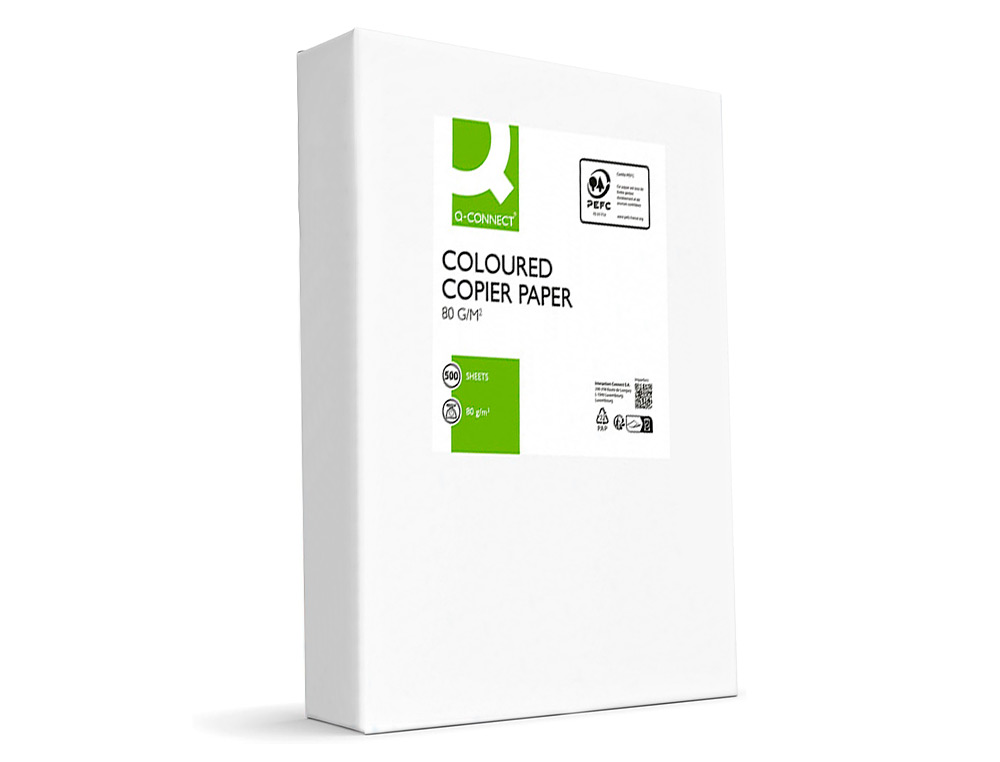 PAPIER COULEUR Q-CONNECT MULTIFONCTION A4 80G/M2 UNICOLORE ORANGE NON RAMETTE 500 FEUILLES