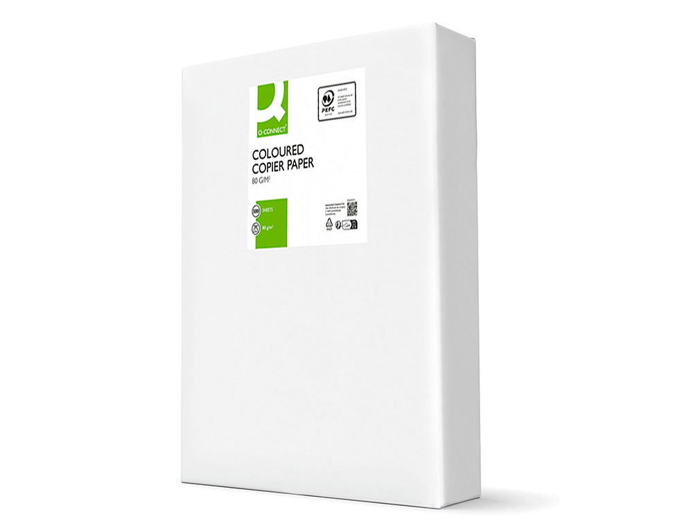PAPIER COULEUR Q-CONNECT MULTIFONCTION A3 80G/M2 UNICOLORE ORANGE NÉON RAMETTE 500 FEUILLES