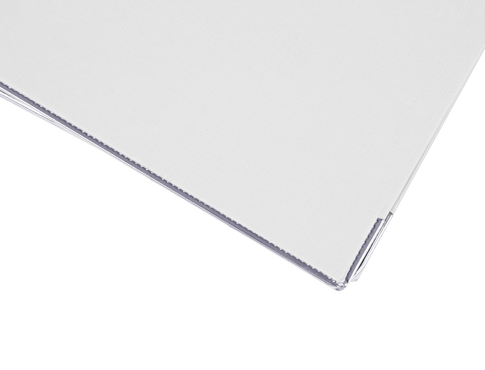 CLASSEUR LEVIER LIDERPAPEL A4 DOCUMENTA CARTON REMBORD 1,9MM DOS 52MM RADO MTALLIQUE COLORIS BLANC