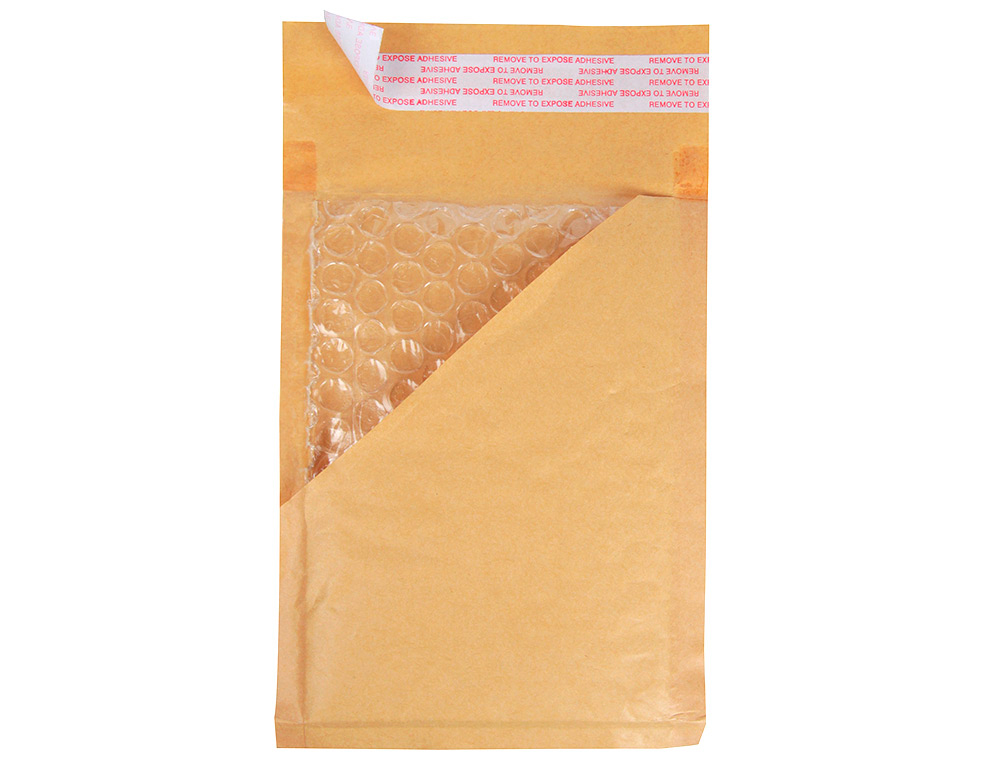 POCHETTE BULLES D'AIR Q-CONNECT 350X470MM 82G KRAFT MATELASSE RABAT DROIT AUTO-ADHESIVE SANS FENETRE LOT 50 UNITES
