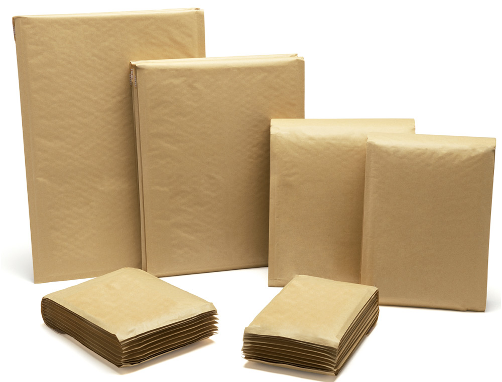 POCHETTE BULLES D'AIR Q-CONNECT 350X470MM 82G KRAFT MATELASSE RABAT DROIT AUTO-ADHESIVE SANS FENETRE LOT 50 UNITES
