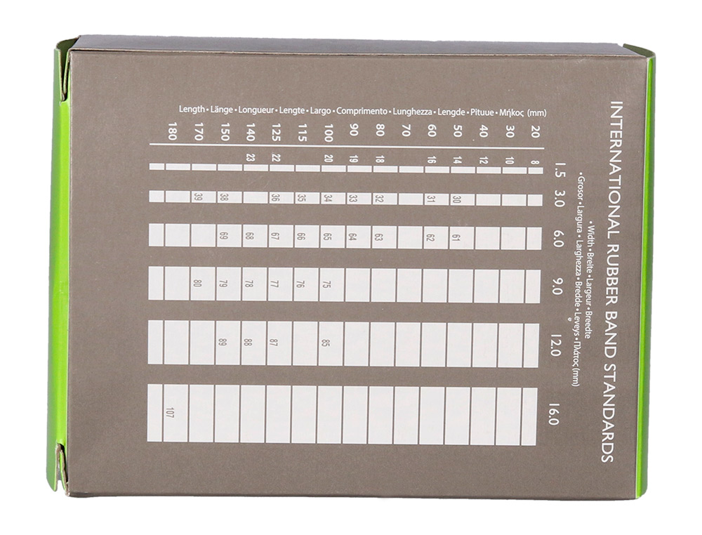 BRACELET CAOUTCHOUC Q-CONNECT N.33 90X3MM BOÎTE FENÊTRE 100G