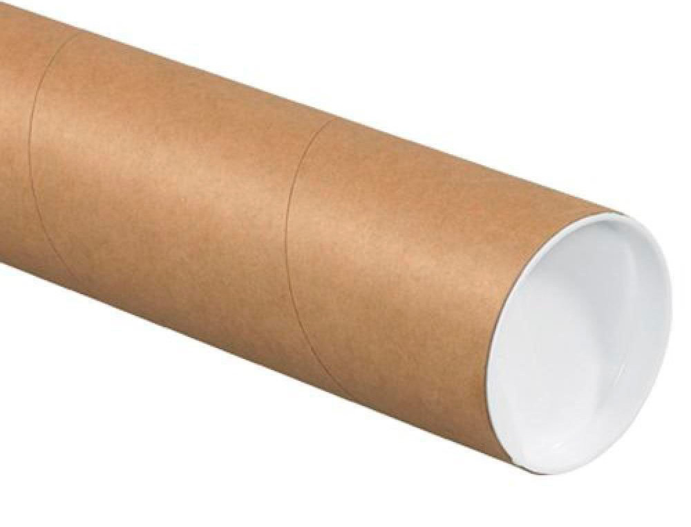 TUBE PORTE-DOCUMENTS Q-CONNECTCARTON ENCOLLE 1,8MM FORMAT A3/A2 40X430MM COUVERCLE PLASTIQUE TRES RESISTANT