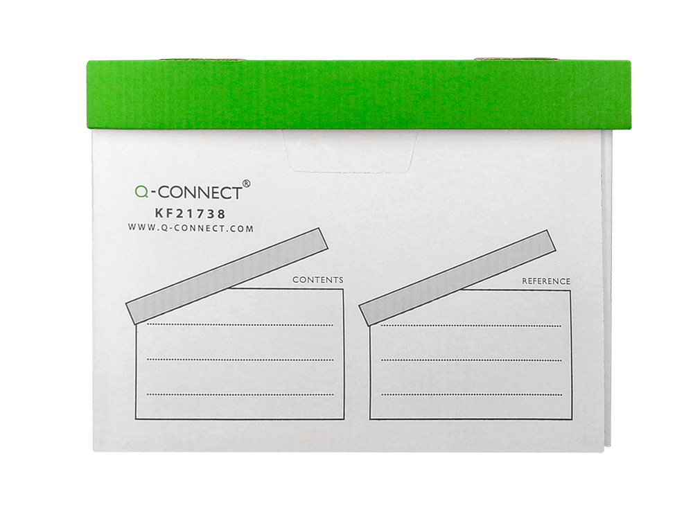 BOITE ARCHIVES LIDERPAPEL CARTON POUR 3 BOITES FORMAT FOLIO MONTAGE AUTOMATIQUE DIM. INTERIEUR 295X383X430MM