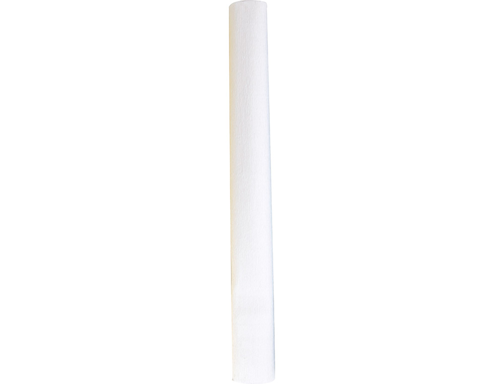 PAPIER CREPON LIDERPAPEL ROULEAU 50CMX2,5M 85GR        COLORIS BLANC