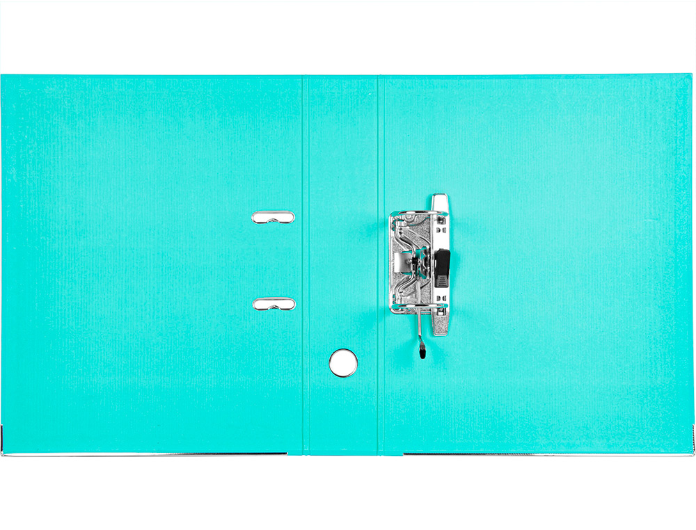 CLASSEUR LEVIER LIDERPAPEL DOCUMENTA A4+ CARTON REMBORDE DOS 75MM RADO METALLIQUE      COLORIS VERT CLAIR