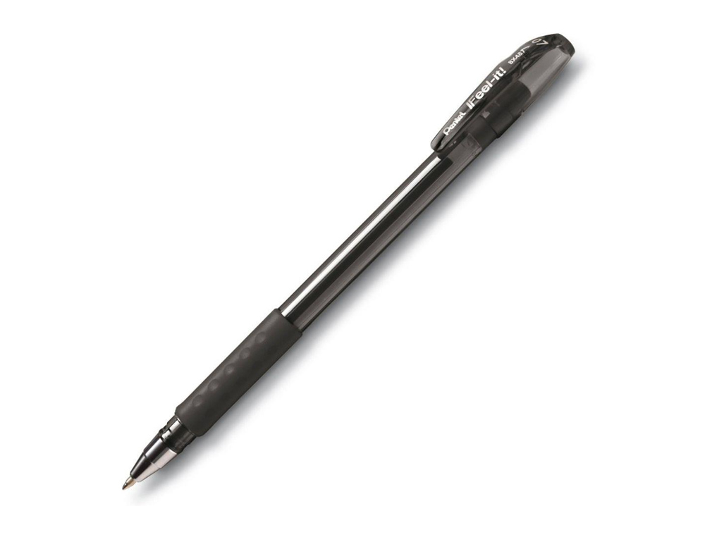 STYLO-BILLE PENTEL FEEL-IT CRITURE MOYENNE POINTE 0.7MM ENCRE COLORIS NOIR