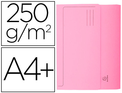 CHEMISE EXACOMPTA SUPER PASTEL POCHETTE CARTE NEUVE RABAT 210G COLORIS ROSE LOT 50 UNITS