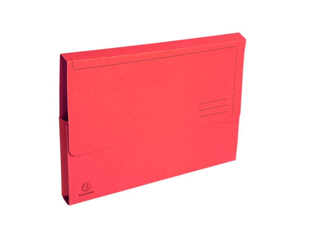 CHEMISE EXACOMPTA FOREVER CARTE RECYCLE POCHETTE 290G COLORIS ROUGE LOT 50 UNITS