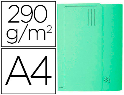 CHEMISE EXACOMPTA FOREVER CARTE RECYCLE POCHETTE 240X320MM 290G COLORIS VERT LOT 50 UNITS