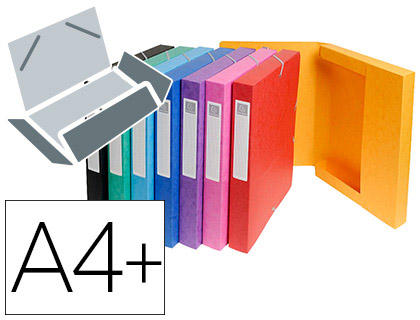 BOTE CLASSEMENT EXACOMPTA NATURE FUTURE CARTE LUSTRE 7/10E A4+ 240X320MM DOS 60MM 600G COLORIS ASSORTIS 10 UNITS