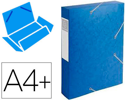 BOTE CLASSEMENT EXACOMPTA NATURE FUTURE CARTE LUSTRE 7/10E A4+ 240X320MM DOS 60MM 600G COLORIS BLEU