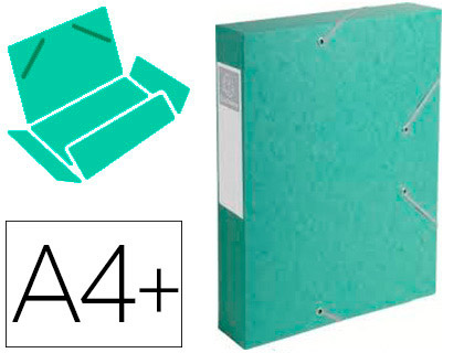BOTE CLASSEMENT EXACOMPTA NATURE FUTURE CARTE LUSTRE 7/10E A4+ 240X320MM DOS 60MM 600G COLORIS VERT