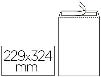POCHETTE GPV DOS CARTON 500G VLIN BLANC 120G ANTI-PLI C4 229X324MM SACHET 25 UNITS