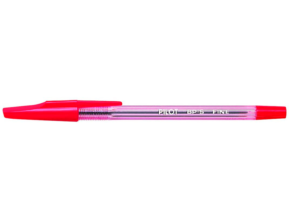 STYLO-BILLE PILOT BP-S CRITURE FINE 0.3MM ENCRE DOUCE POINTE INDFORMABLE RECHARGEABLE CORPS TRANSLUCIDE COLORIS ROUGE