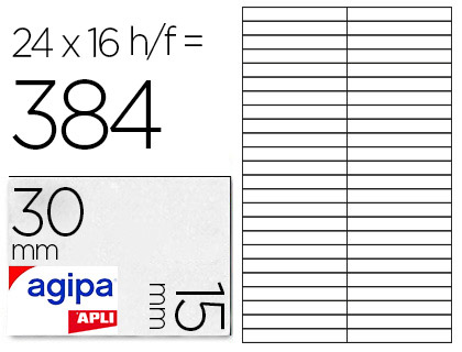 PASTILLE ADHSIVE APLI AGIPA DIAMTRE 30MM PERMANENTE COLORIS BLANC TUI A5 384 UNITS
