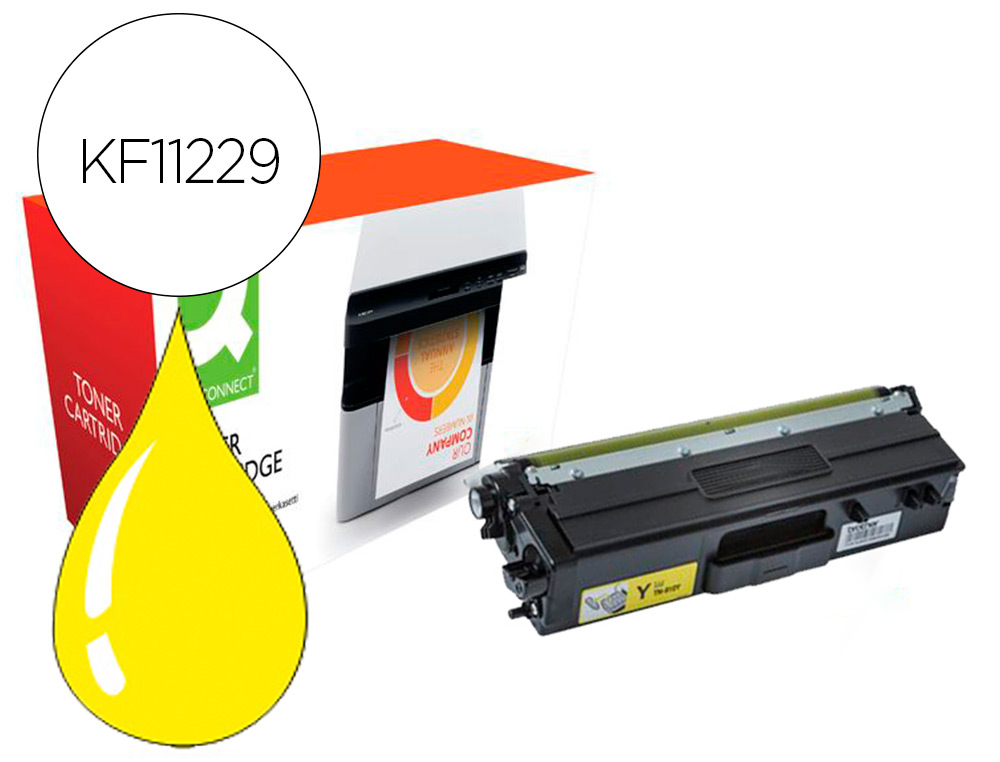 TONER COMPATIBLE Q-CONNECT BROTHER TN910Y HL-L9310 JAUNE 9000 PAGES
