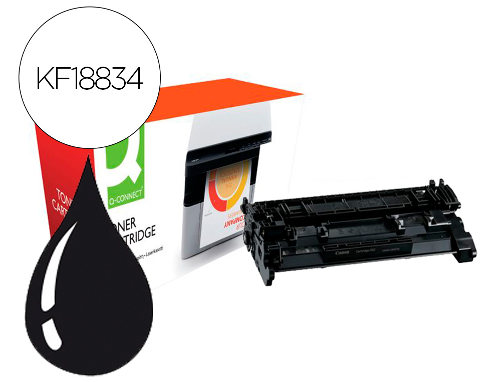 TONER COMPATIBLE Q-CONNECT CANON LBP214-HYCANON ISENSYS LBP 212/ 214/ 215 (052H) HIGH YIELD 9200 PAGES