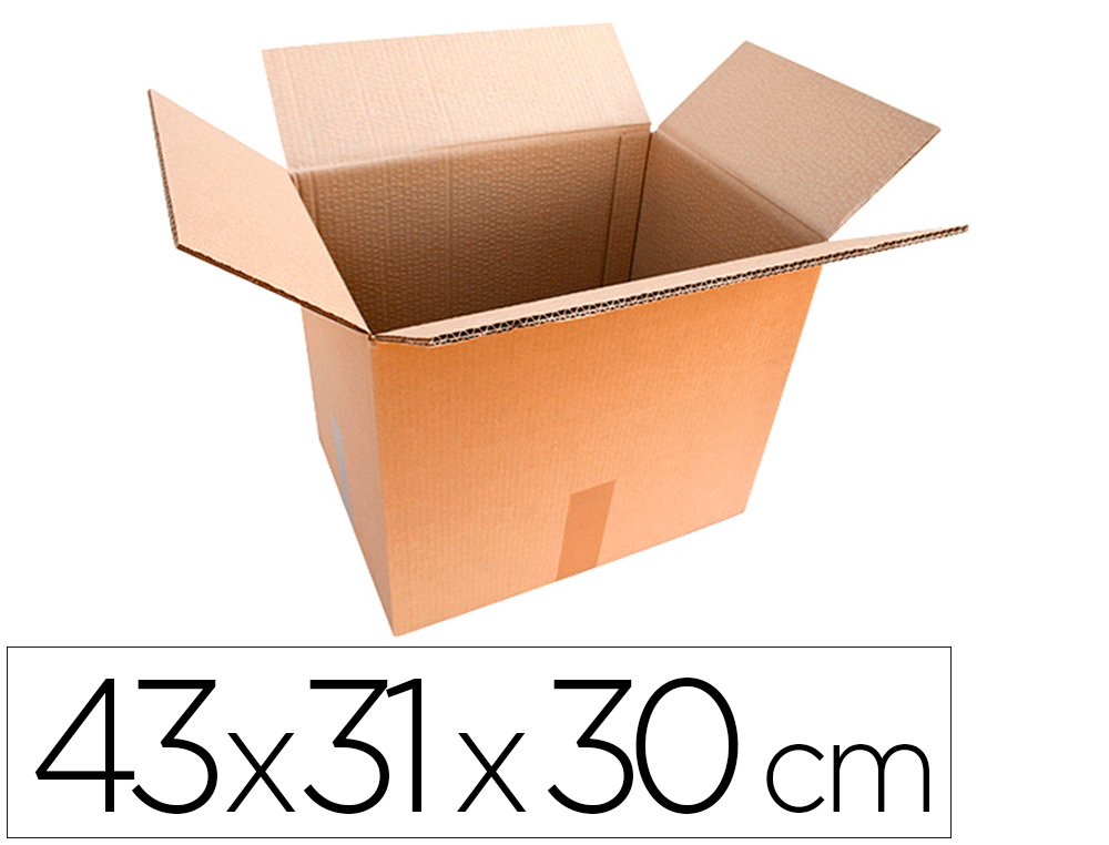 CAISSE AMERICAINE LNEDD30 CARTON DOUBLE CANNELURE       43X31X30CM