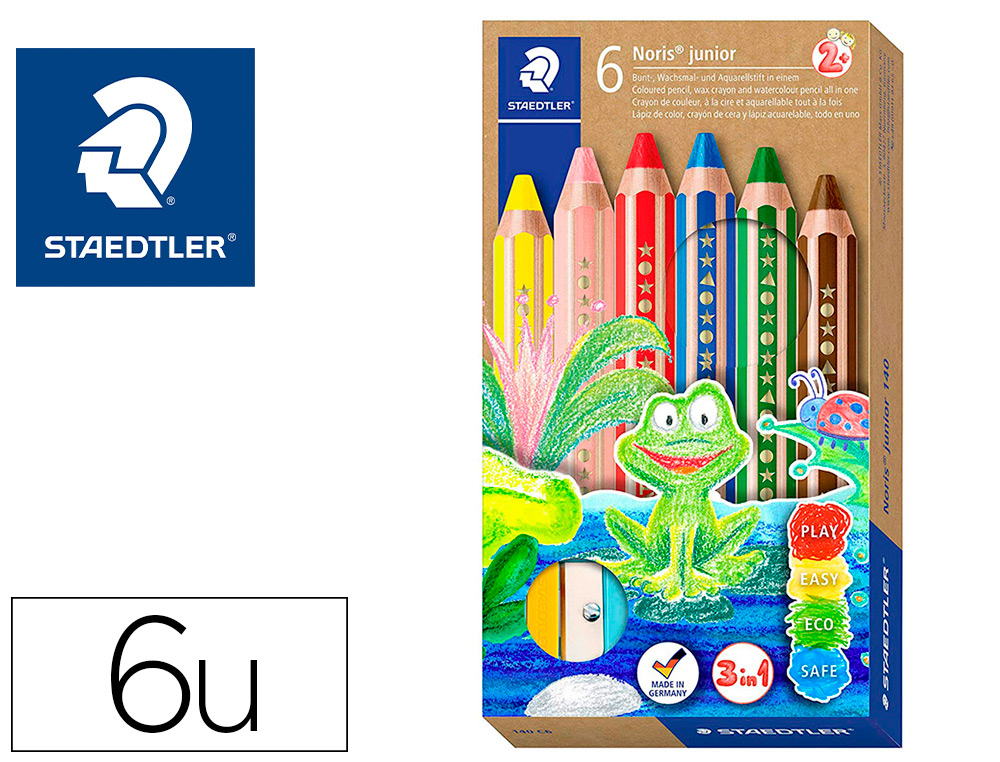 HYPERBURO  CRAYON-GOMME Q-CONNECT GOM PEN PRÉHENSION SOFT SECTION  TRIANGULAIRE CURSEUR AUTOBLOQUANT