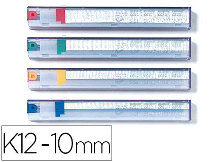 CASSETTE D'AGRAFES RAPID K10 10 MM POUR AGRAFEUSE 5551 CAPACIT AGRAFAGE 55 FEUILLES 1050 UNITS BTE DE 5U