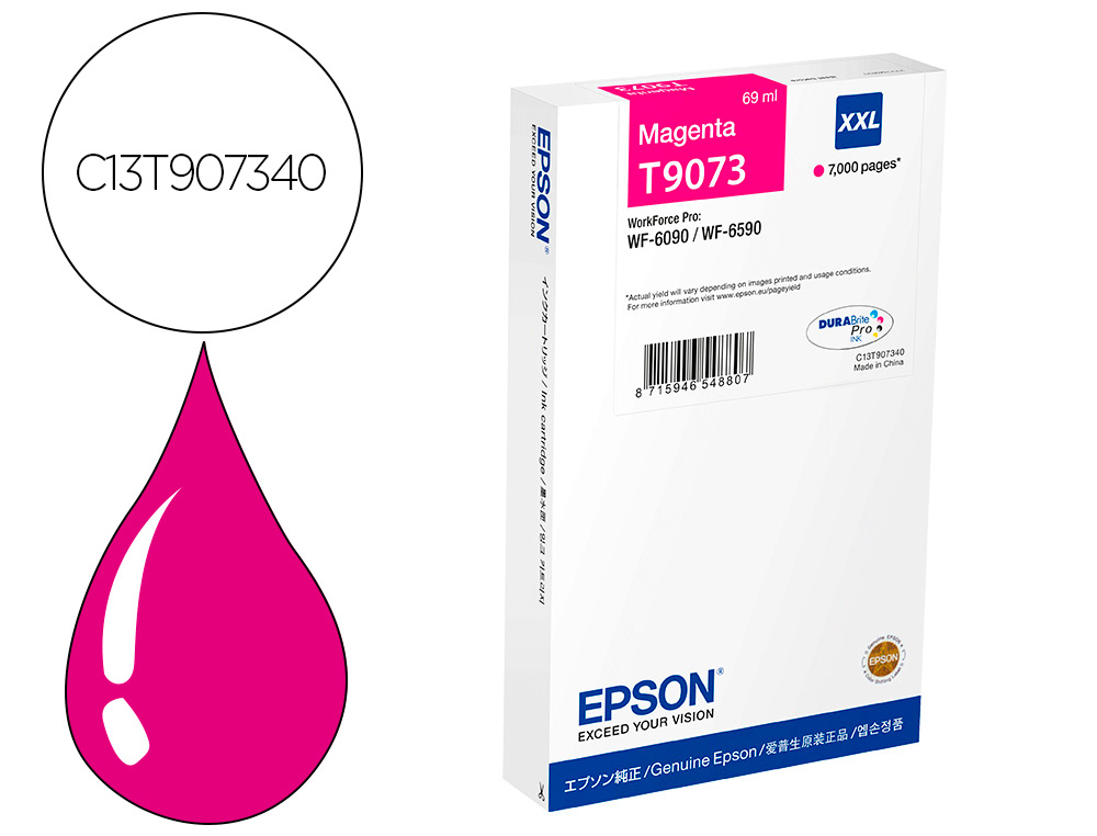 CARTOUCHE ENCRE  EPSON WF-6XXX XXL MAGENTA