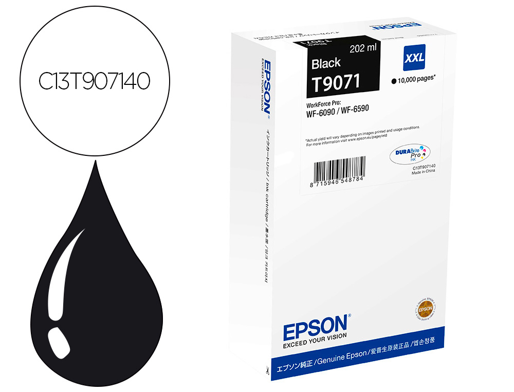 CARTOUCHE ENCRE  EPSON WF-6XXXXXL NOIR