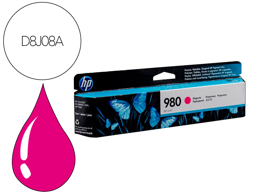 TONER HP ENTERPRISE X585TONER N 980 MAGENTA