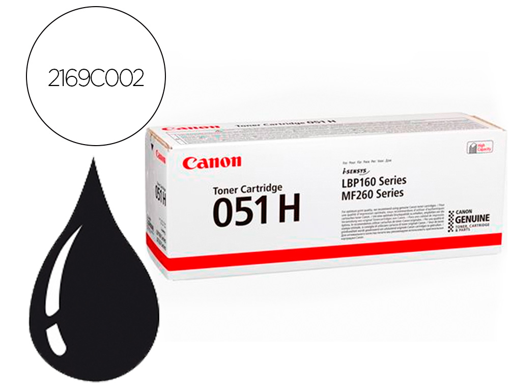 CARTOUCHE LASER CANON CRG 051H  COULEUR NOIR 4100 PAG