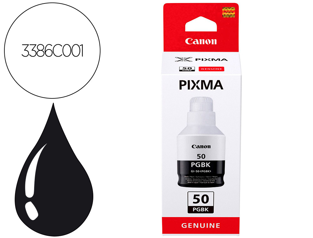 CARTOUCHE LASER CANON GI 50PGBK COULEUR NOIR