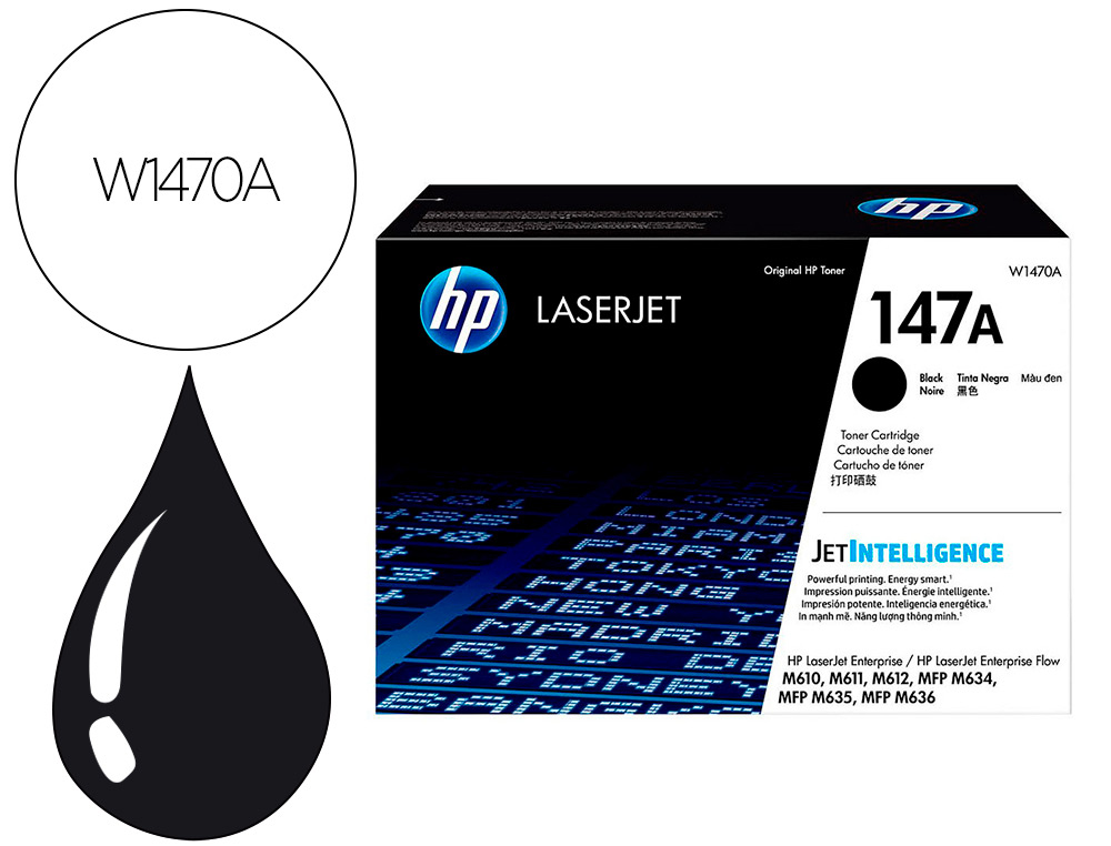 CARTOUCHE HP LASERJET 147A COULEUR NOIR 10500 PAG