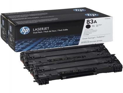 TONER  LASER HP CF283AD COULEUR NOIR 1500X2 BI PACK