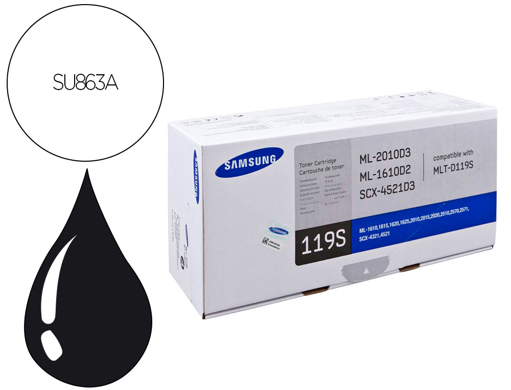 TONER SAMSUNG MLTD119S COULEUR NOIR 20 00 PAG