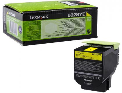 TONER LEXMARK 80C2SYE COULEUR JAUNE 2000 PAG