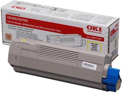 TONER OKI C650 COULEUR JAUNE 2000 PAG
