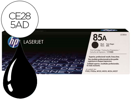 CARTOUCHE LASER HP CE285AD COULEUR NOIR LOT DE 2U