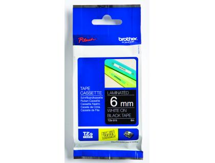 RUBAN BROTHER P-TOUCH TZE 315 6 MM BLANC/NOIR