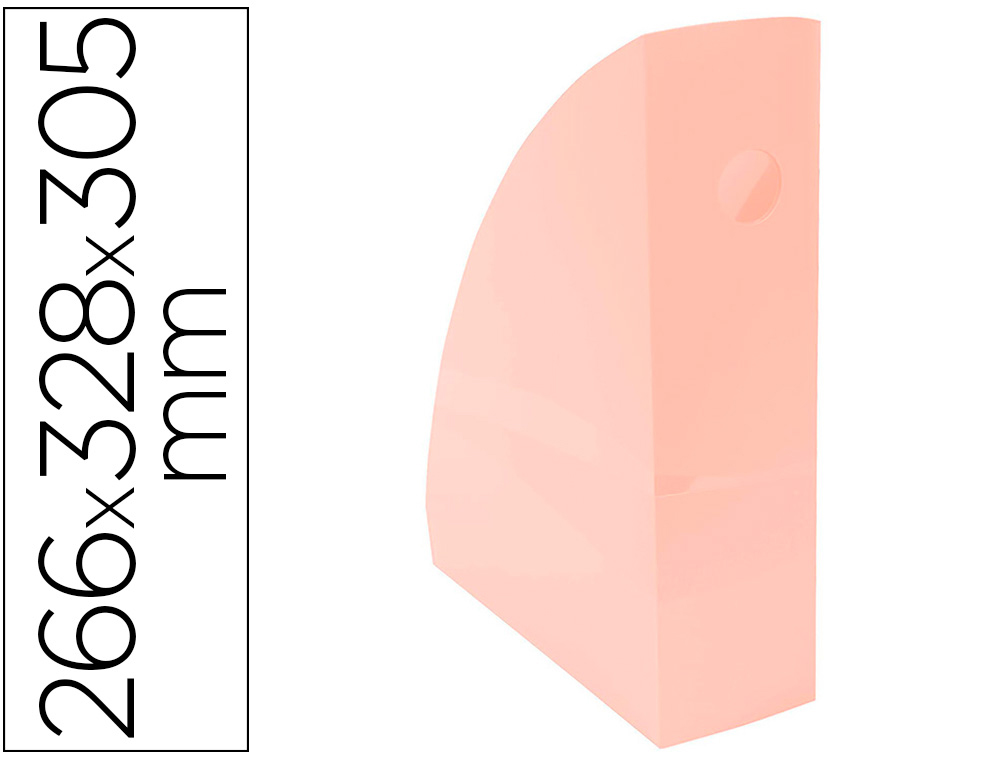 PORTE REVUES EXACOMPTA MAG-CUBE POUR DOCUMENTS A4    PASTEL CORAIL