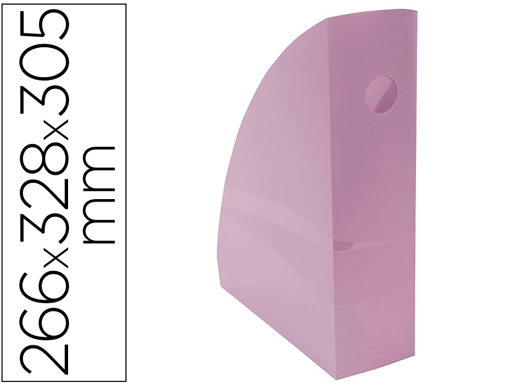 PORTE REVUESEXACOMPTA MAG-CUBE POUR DOCUMENTS A4    PASTEL MAUVE PASTEL