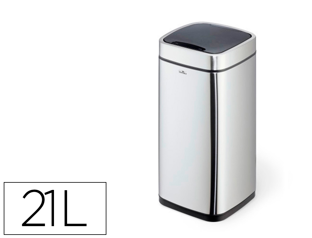 POUBELLE DURABLE A CAPTEUR AUTOMATIQUE ACIER INOXIDABLE  A 